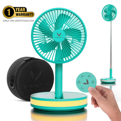 Mint foldable fan with accessories