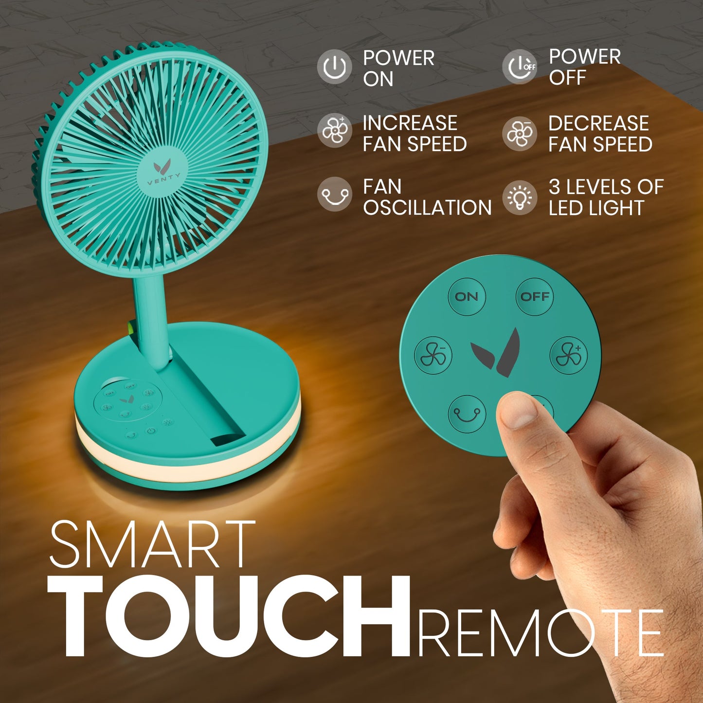 Mint fan with remote