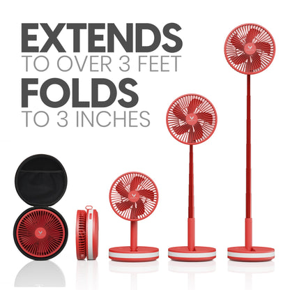 Red fan folded